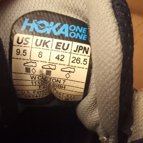 Hoka one one Clifton 7 running/Athletic Sneaker Shoes size 9.5 women - Picture 9 of 9